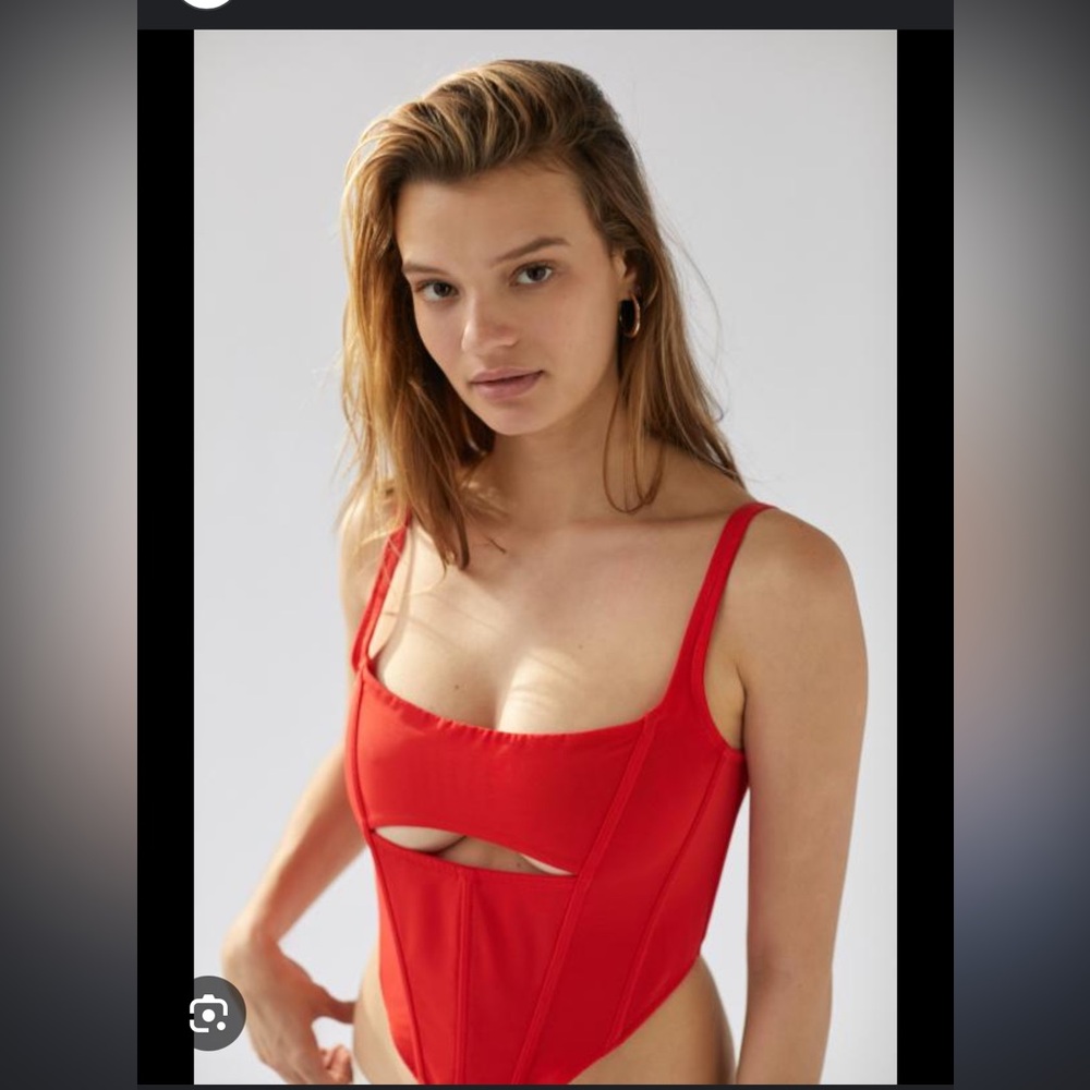 Urban Outfitters Under Spitfire Mesh Cutout Corset